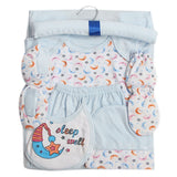 Newborn Gift Set 8 Pcs - Light Blue, Baby Care, Chase Value, Chase Value
