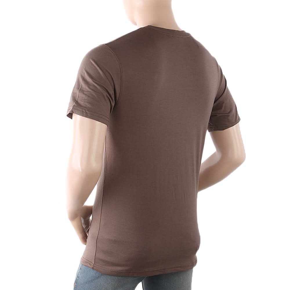 Men's Half Sleeves Printed T-Shirt - Coffee, Men, T-Shirts And Polos, Chase Value, Chase Value
