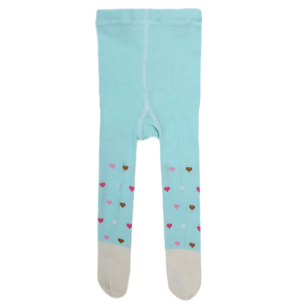 Newborn Girls Printed Leggings - Cyan, Kids, NB Boys Shorts And Pants, Kids, NB Girls Shorts Skirts And Pants, Chase Value, Chase Value