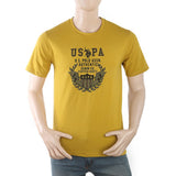 Men's Half Sleeves Printed T-Shirt - Mustard, Men, T-Shirts And Polos, Chase Value, Chase Value