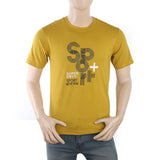 Men's Half Sleeves Printed T-Shirt - Mustard, Men, T-Shirts And Polos, Chase Value, Chase Value