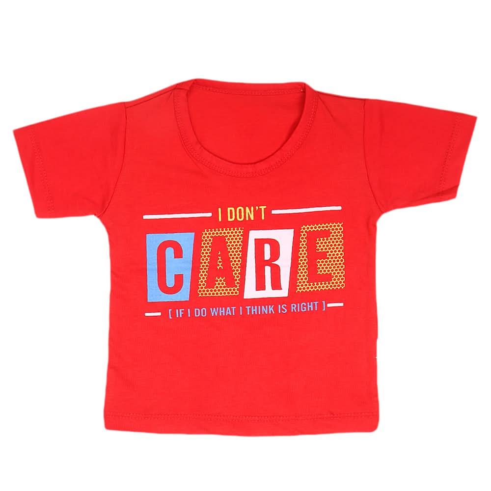 Boys Half Sleeves T-Shirt  14-24 - Red, Kids, Boys T-Shirts, Chase Value, Chase Value