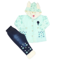 Girls Full Sleeves Pant Suit - Cyan, Kids, Girls Sets And Suits, Chase Value, Chase Value