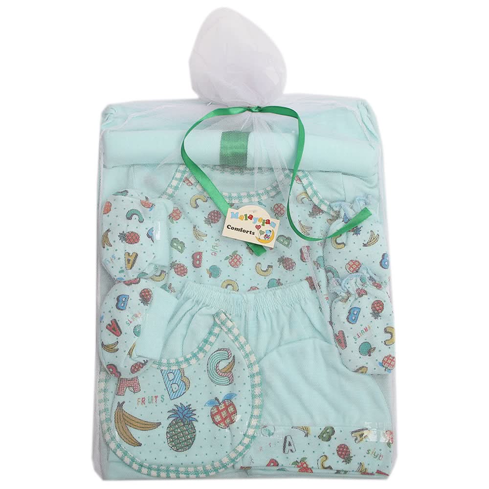 Newborn Gift Set 8Pcs - Cyan, Baby Care, Chase Value, Chase Value