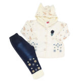 Girls Full Sleeves Pant Suit - White, Kids, Girls Sets And Suits, Chase Value, Chase Value