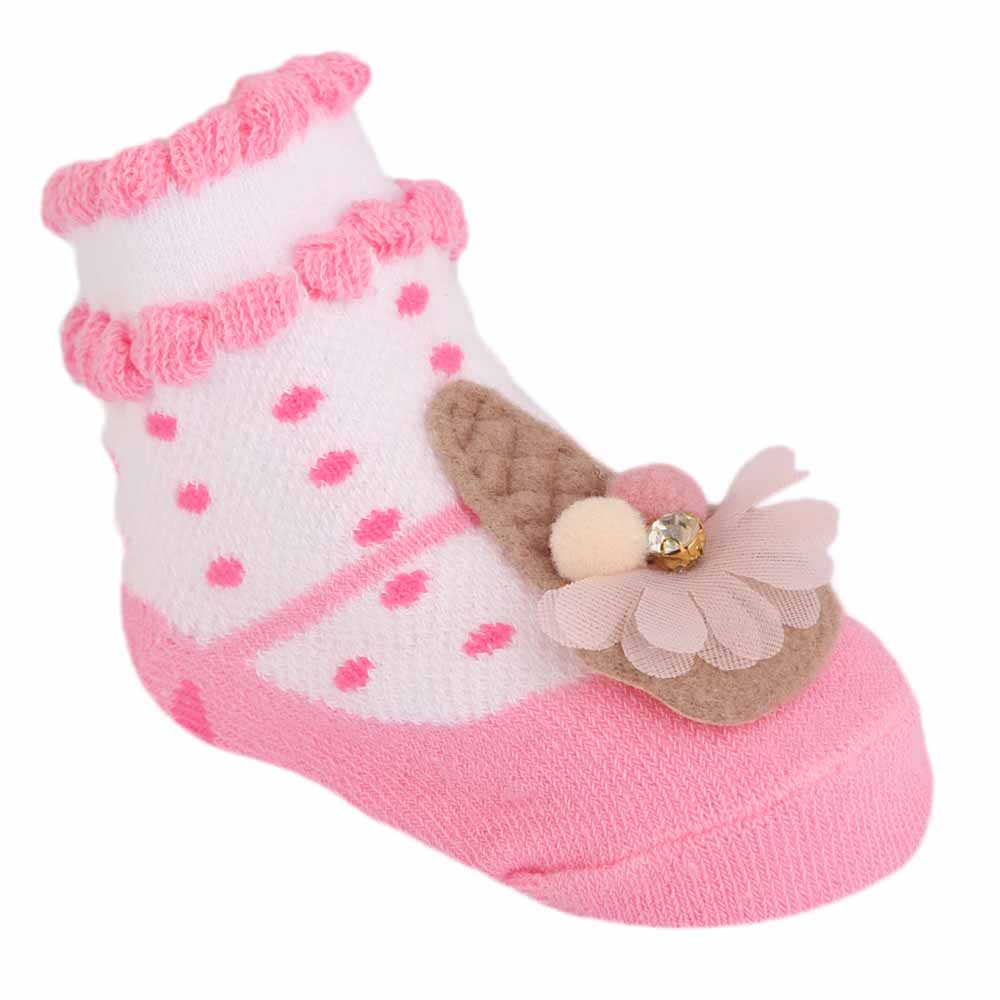 Newborn Booties - Pink, Kids, NB Shoes And Socks, Chase Value, Chase Value