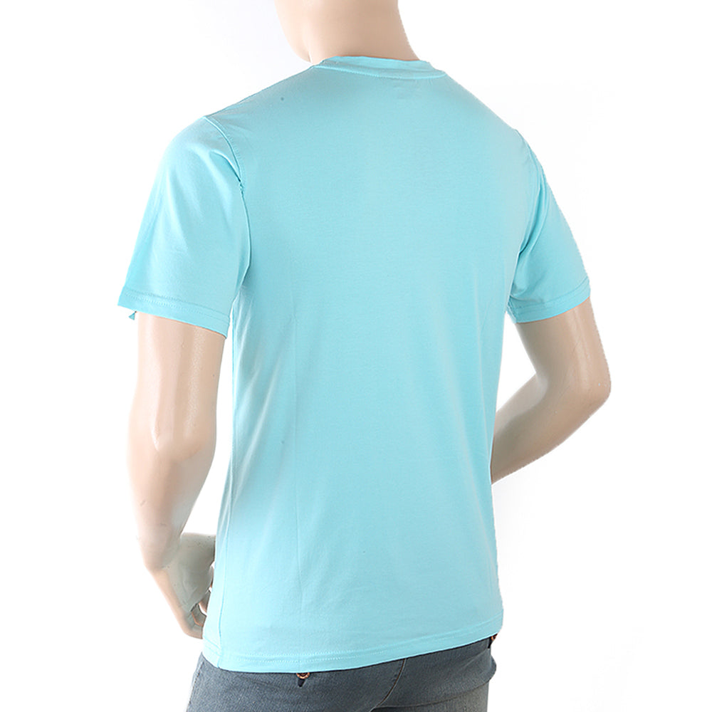Men's Half Sleeves Printed T-Shirt - Blue, Men's Fashion, Chase Value, Chase Value