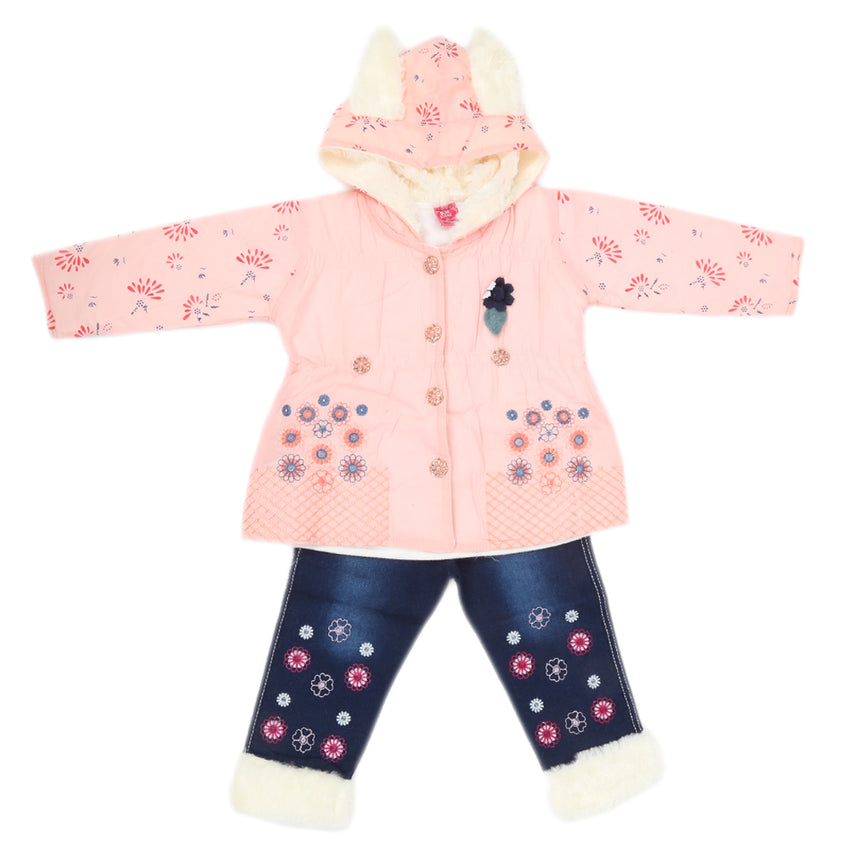 Girls Full Sleeves Pant Suit - Pink, Kids, Girls Sets And Suits, Chase Value, Chase Value