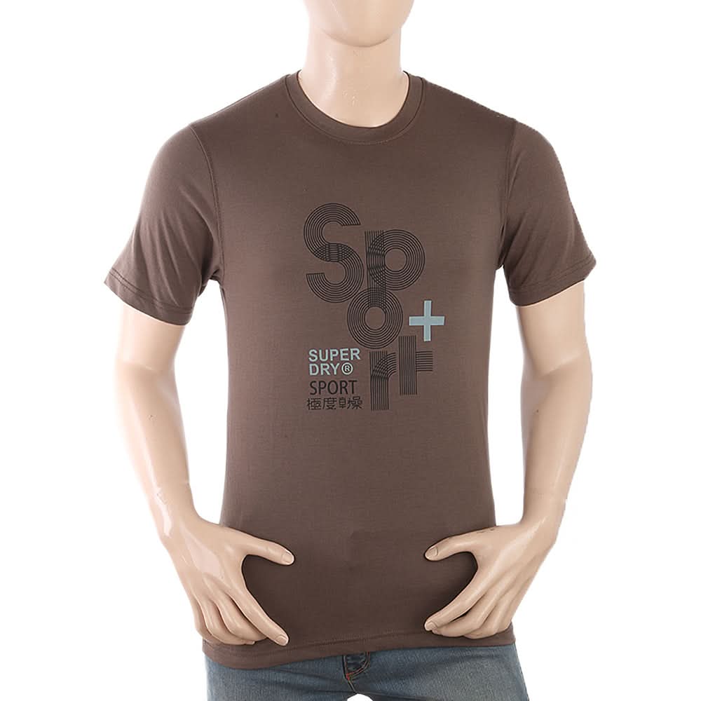 Men's Half Sleeves Printed T-Shirt - Coffee, Men, T-Shirts And Polos, Chase Value, Chase Value