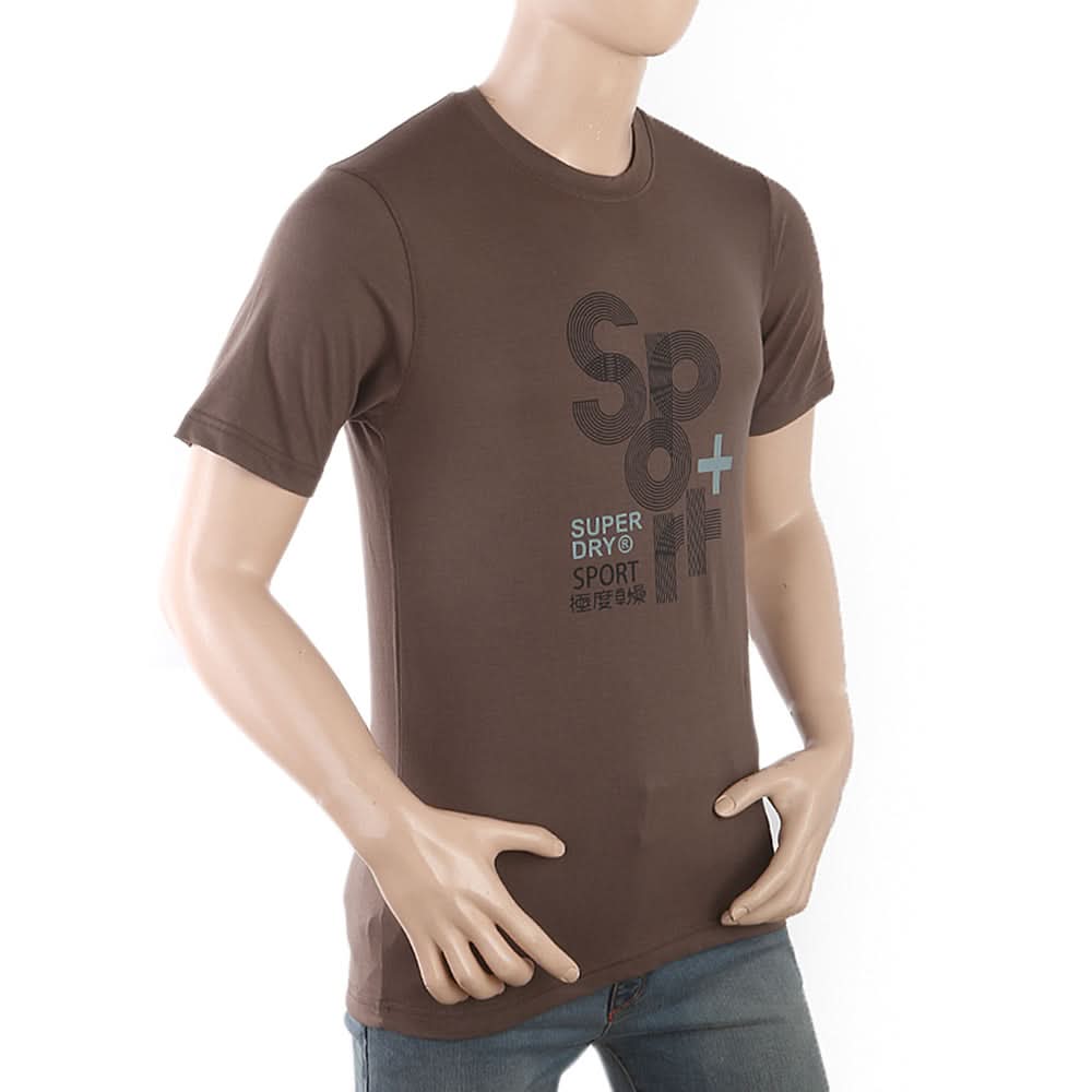Men's Half Sleeves Printed T-Shirt - Coffee, Men, T-Shirts And Polos, Chase Value, Chase Value