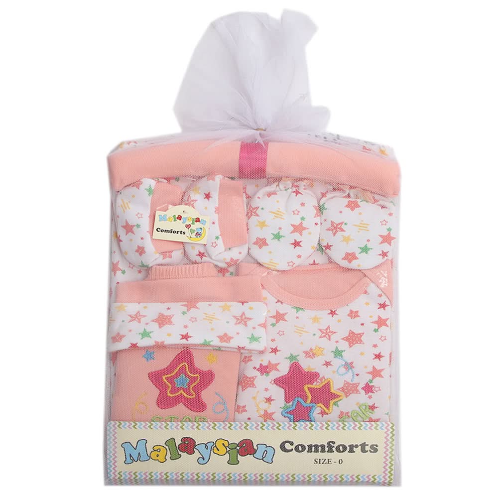 Newborn Fancy Gift Set 8Pcs - Light Pink, Baby Care, Chase Value, Chase Value