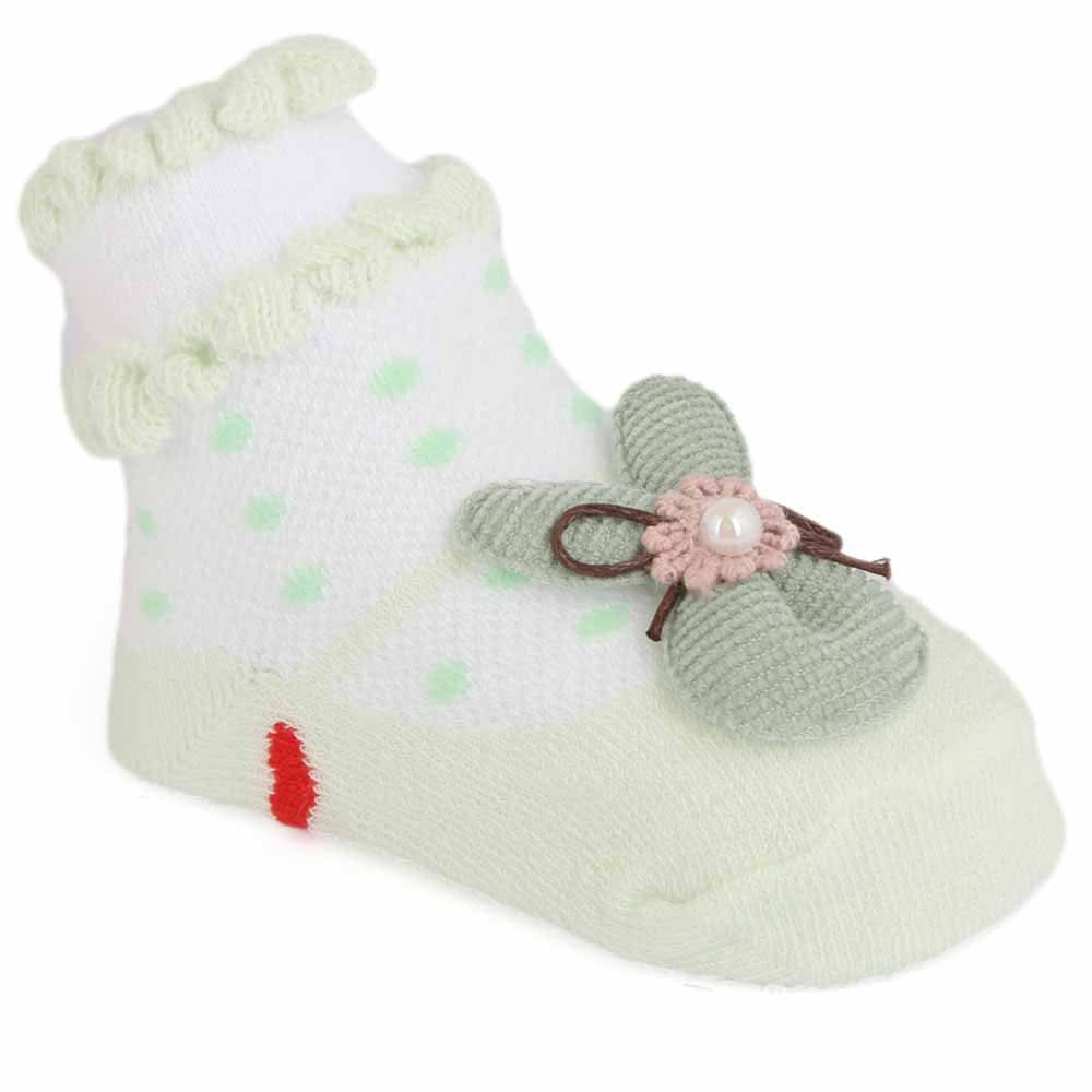 Newborn Booties - Light Green, Kids, NB Shoes And Socks, Chase Value, Chase Value