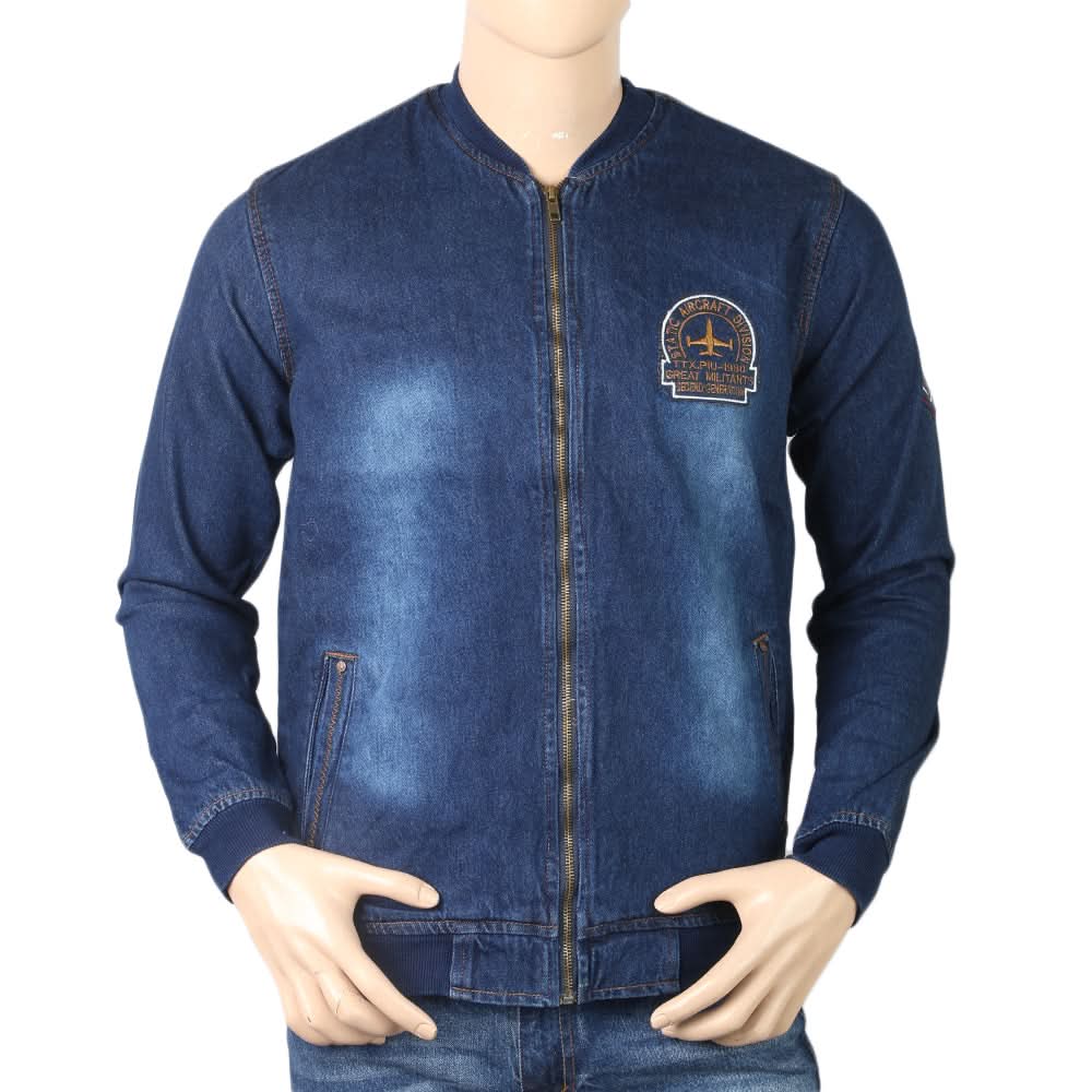 Men's Bomber Denim - Dark Blue, Men, Jackets and Hoodies, Chase Value, Chase Value