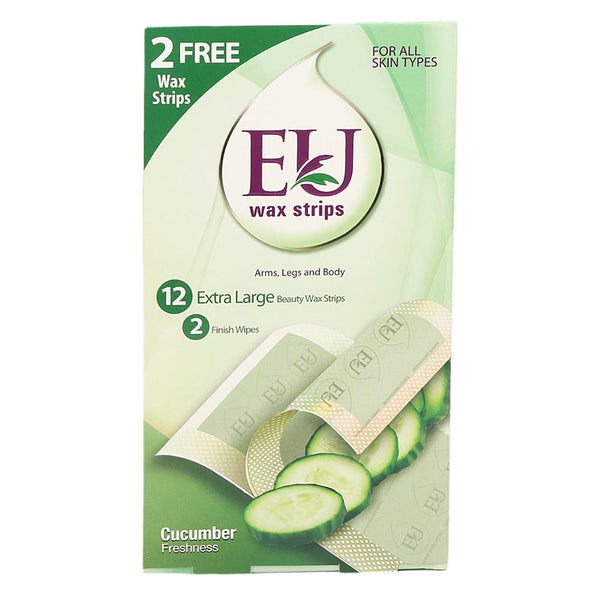 EU Wax Strips For All Skin Type - Cucumber Freshness, Beauty & Personal Care, Hair Removal, Chase Value, Chase Value