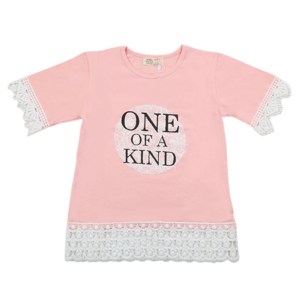Girls Half Sleeves Top - Pink, Kids, Tops, Chase Value, Chase Value