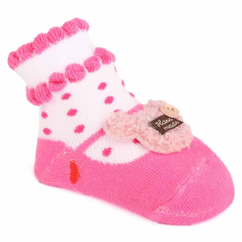 Newborn Booties - Dark Pink, Kids, NB Shoes And Socks, Chase Value, Chase Value