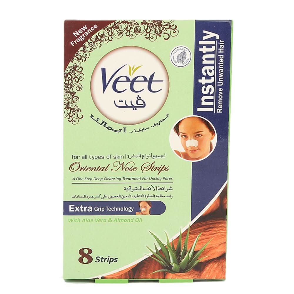Veet Oriental Nose Strips - Aloe Vera & Almond Oil, Beauty & Personal Care, Hair Removal, Chase Value, Chase Value