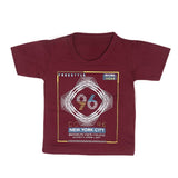 Boys Half Sleeves T-Shirt  14-24 - Maroon, Kids, Boys T-Shirts, Chase Value, Chase Value