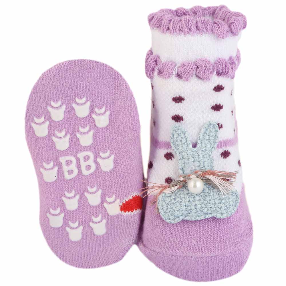 Newborn Booties - Purple, Kids, NB Shoes And Socks, Chase Value, Chase Value