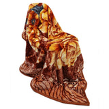 Single Bed Blanket Moro King 2 Ply - Dark Brown, Home & Lifestyle, Blanket, Moro, Chase Value