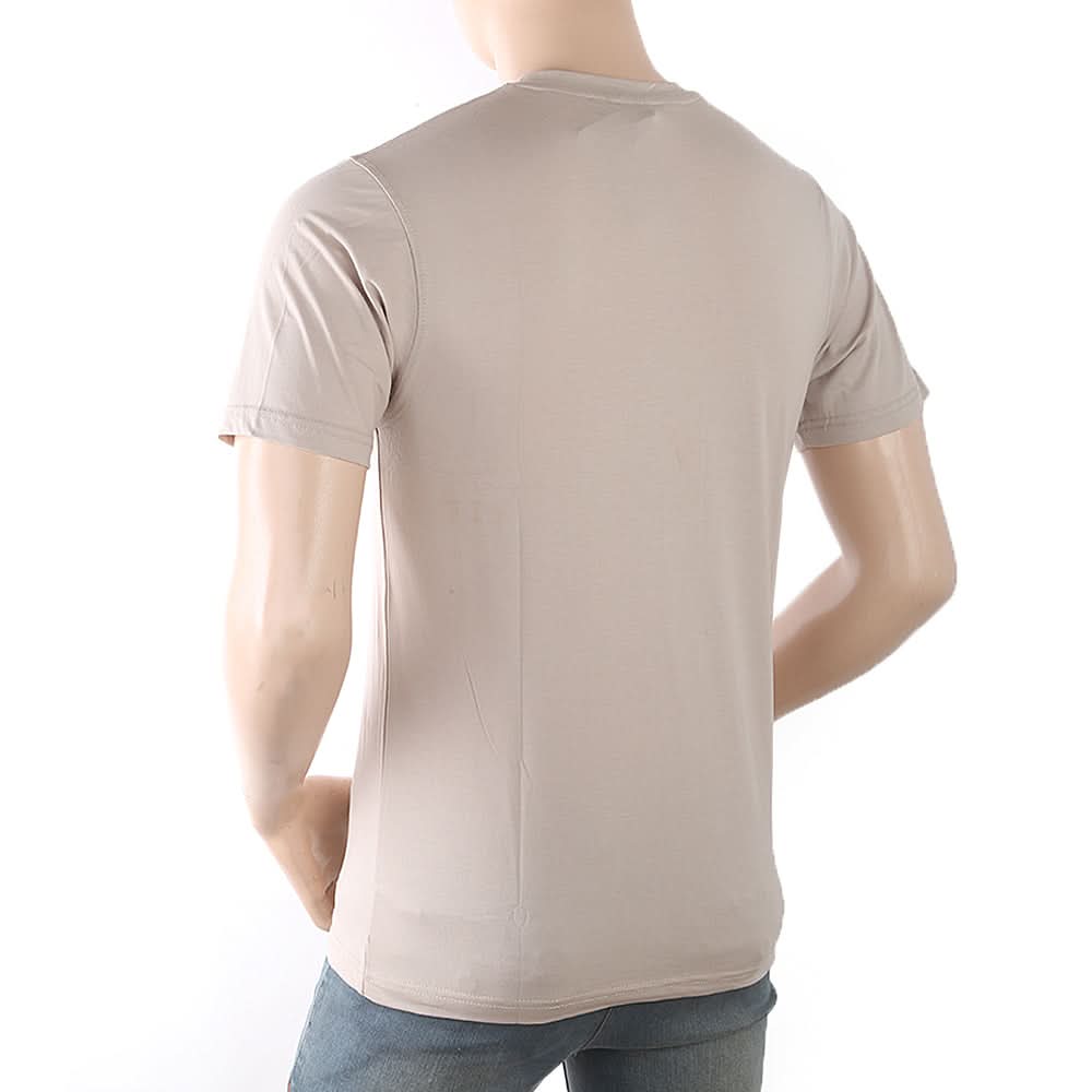 Men's Half Sleeves Printed T-Shirt - Beige, Men, T-Shirts And Polos, Chase Value, Chase Value