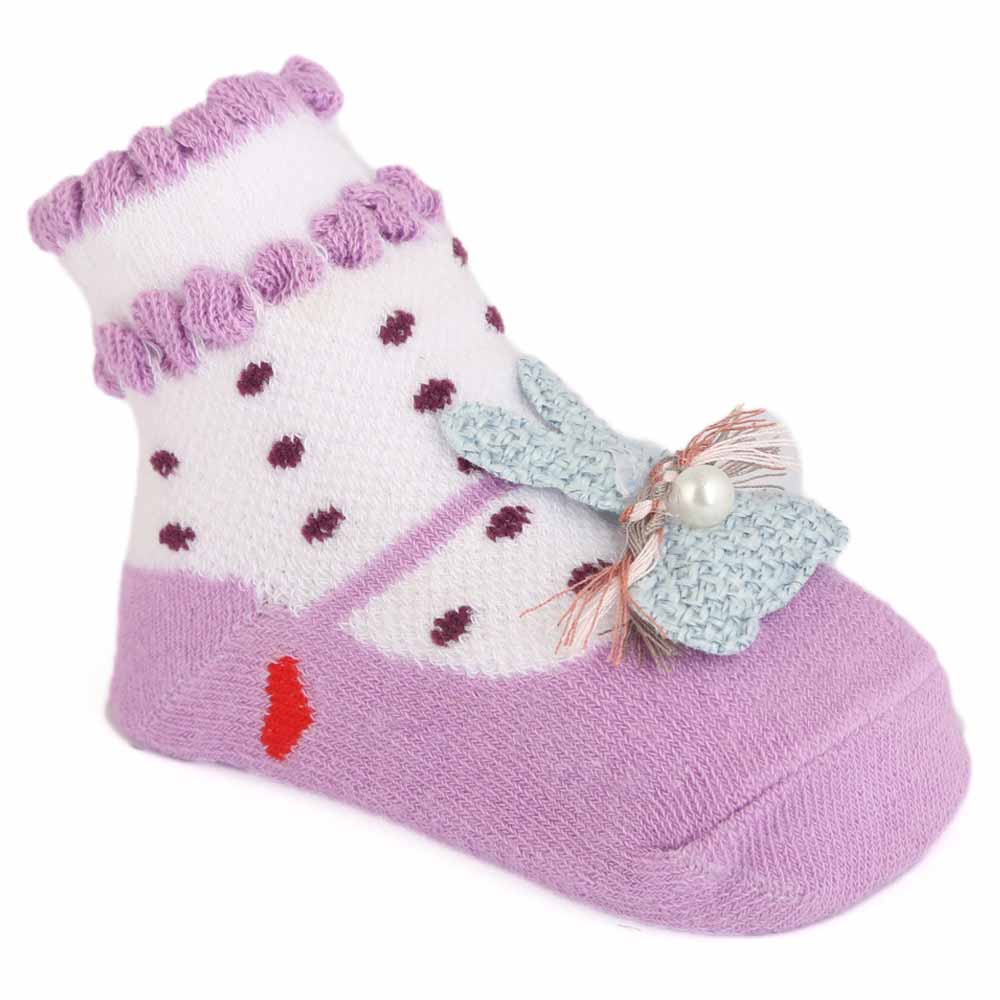 Newborn Booties - Purple, Kids, NB Shoes And Socks, Chase Value, Chase Value