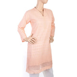 Women's Fancy Chicken Kurti - Peach, Women, Ready Kurtis, Chase Value, Chase Value