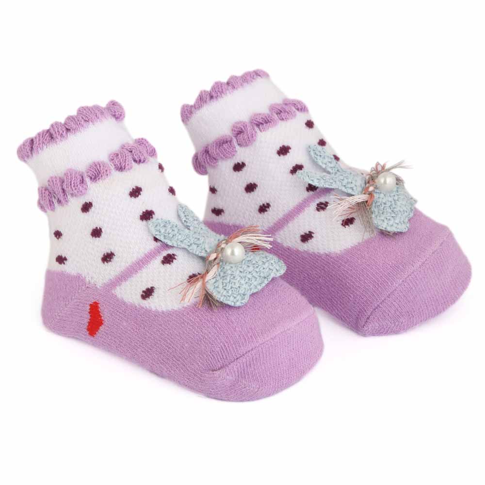 Newborn Booties - Purple, Kids, NB Shoes And Socks, Chase Value, Chase Value