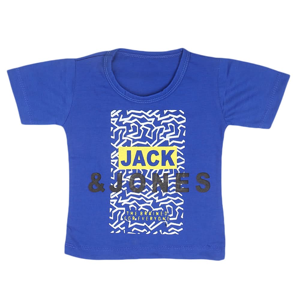 Boys Half Sleeves T-Shirt  14-24 - Blue, Kids, Boys T-Shirts, Chase Value, Chase Value