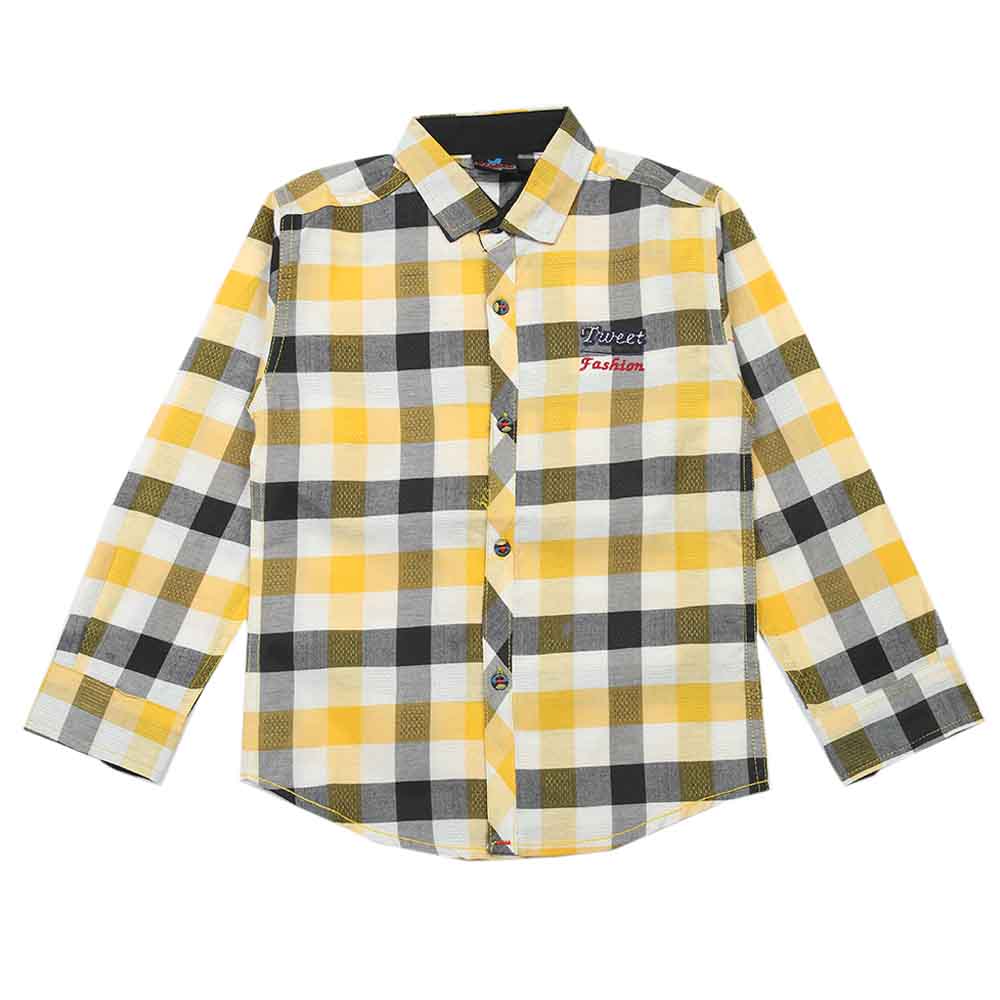 Boys Full Sleeves Shirt - Yellow, Boys Shirts, Chase Value, Chase Value