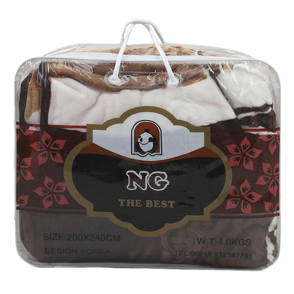 Double Bed Blanket NG Best 2 Ply - Brown, Home & Lifestyle, Blanket, NG Best, Chase Value