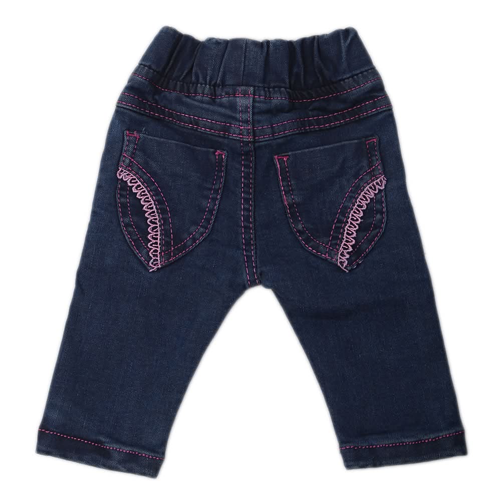 Newborn Girls Denim Pant C-10 - Blue, Kids, NB Girls Shorts Skirts And Pants, Chase Value, Chase Value