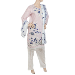 Women's Jacquard Embroidered 3 Pcs Suit - Pink, Women, Shalwar Suits, Chase Value, Chase Value