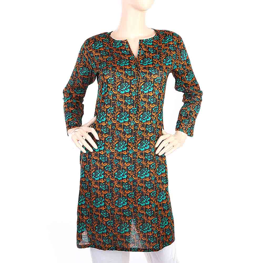 Women's Plain Kurti - Black, Women, Ready Kurtis, Chase Value, Chase Value