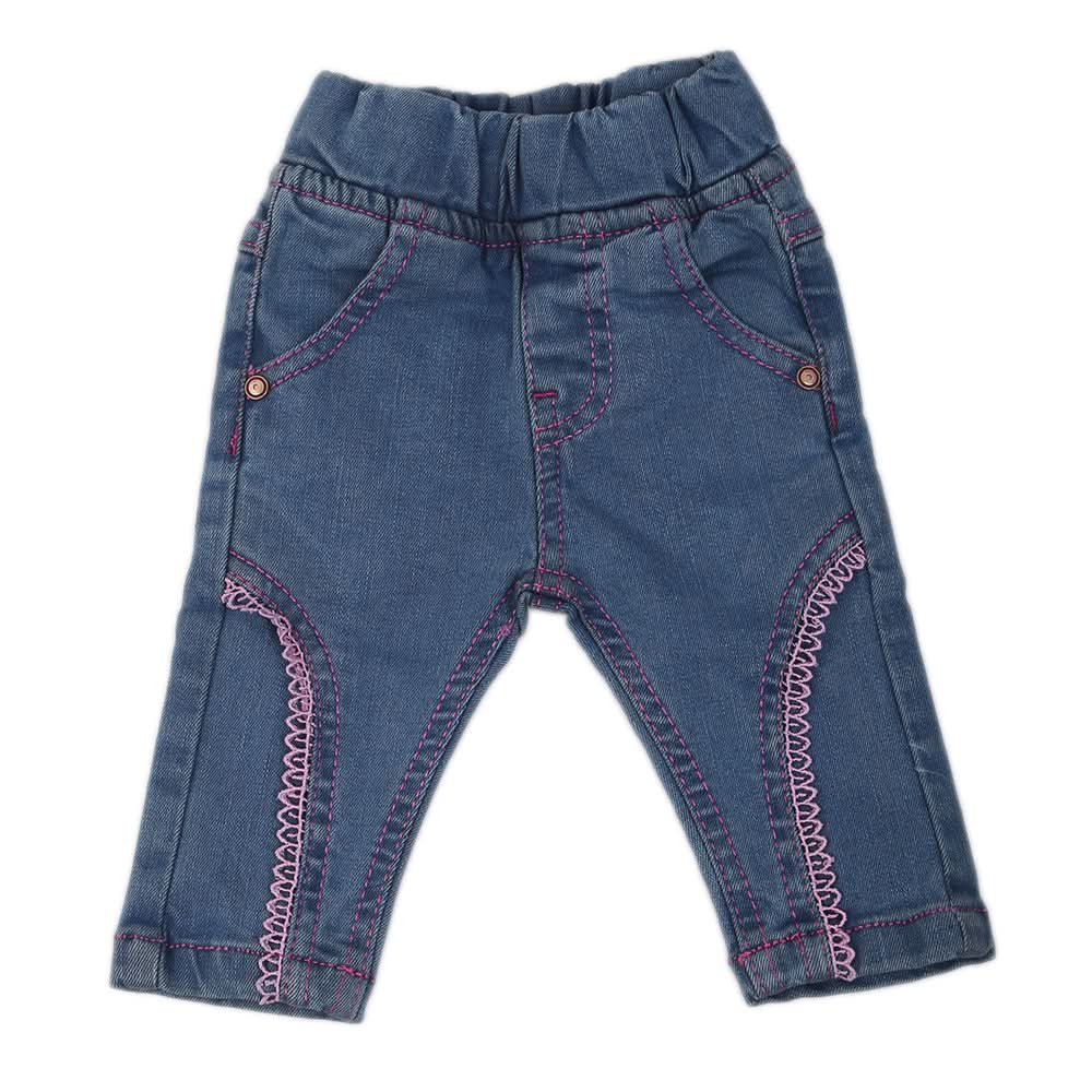 Newborn Girls Denim Pant C-10 - Light Blue, Kids, NB Girls Shorts Skirts And Pants, Chase Value, Chase Value