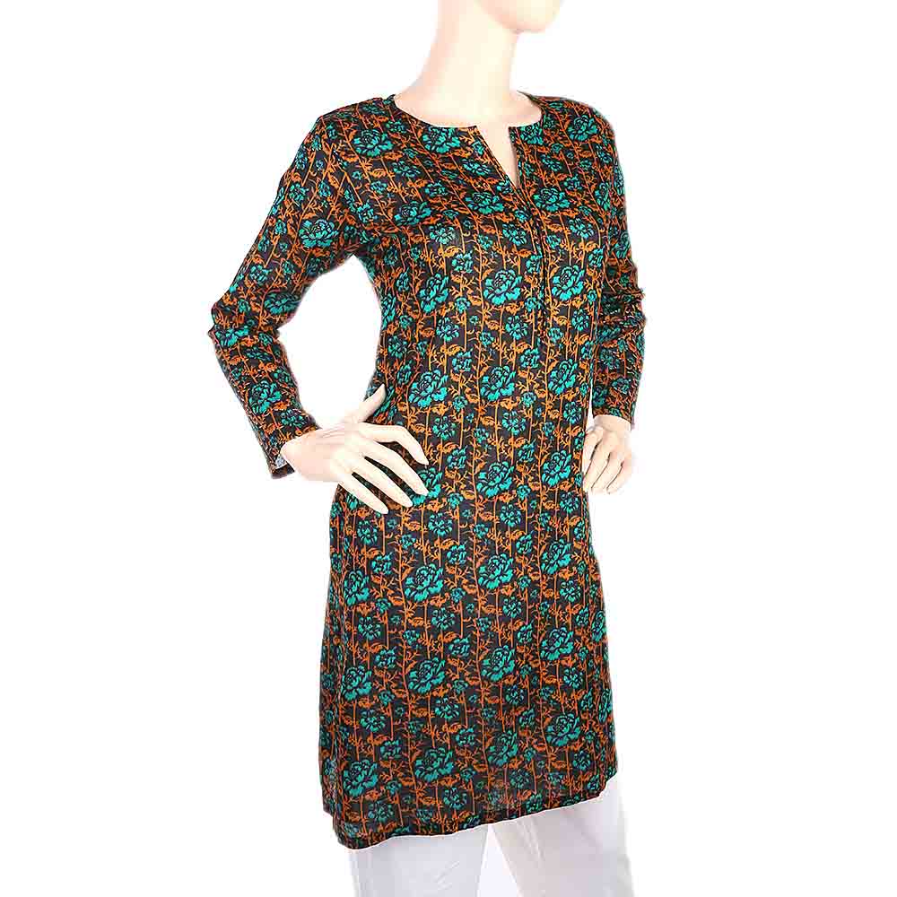 Women's Plain Kurti - Black, Women, Ready Kurtis, Chase Value, Chase Value