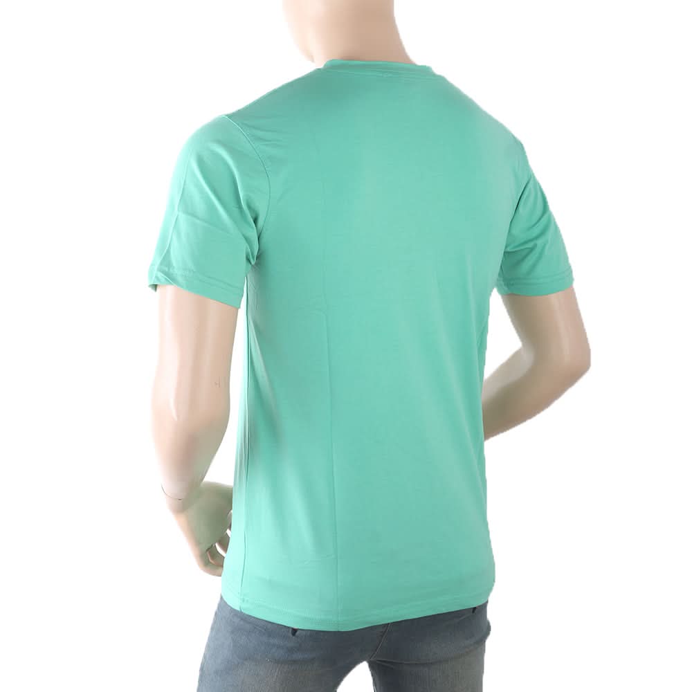 Men's Half Sleeves Printed T-Shirt - Green, Men, T-Shirts And Polos, Chase Value, Chase Value