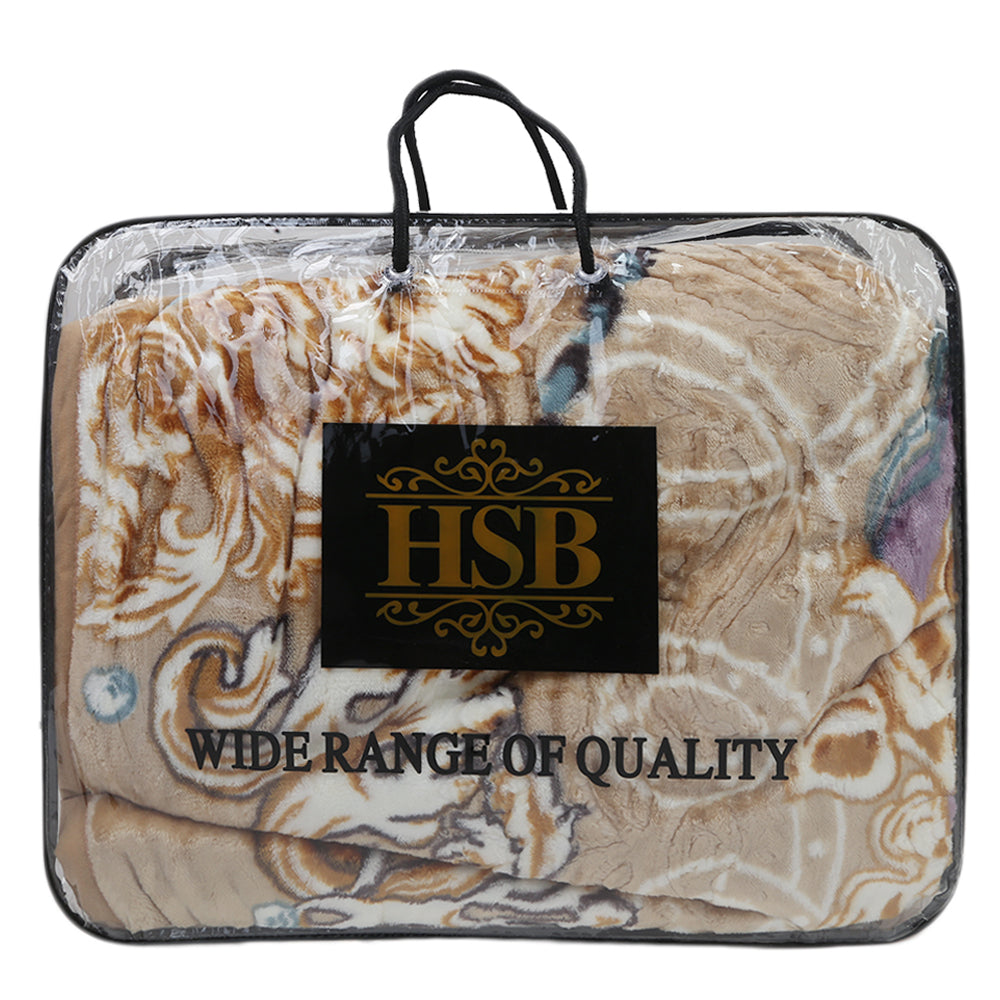 Double Bed Blanket Durex 2 PLY - Fawn, Home & Lifestyle, Blanket, Chase Value, Chase Value