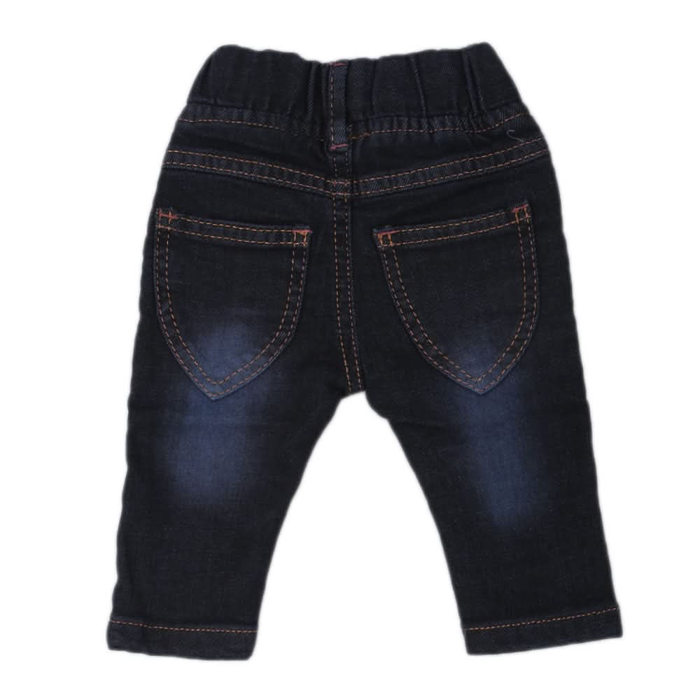 Newborn Girls Denim Pant C-11 - Dark Blue, Kids, NB Girls Shorts Skirts And Pants, Chase Value, Chase Value