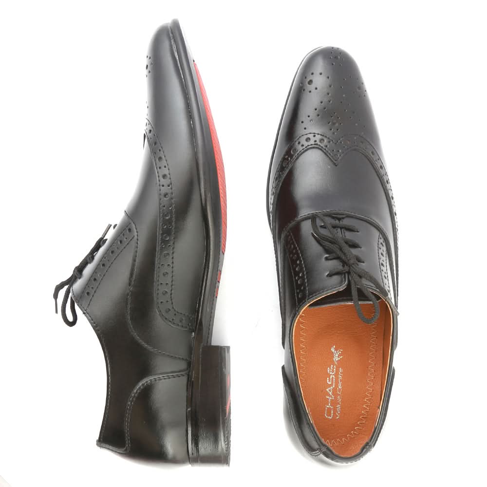 Men's Formal Shoes D-113 - Black, Men, Formal Shoes, Chase Value, Chase Value