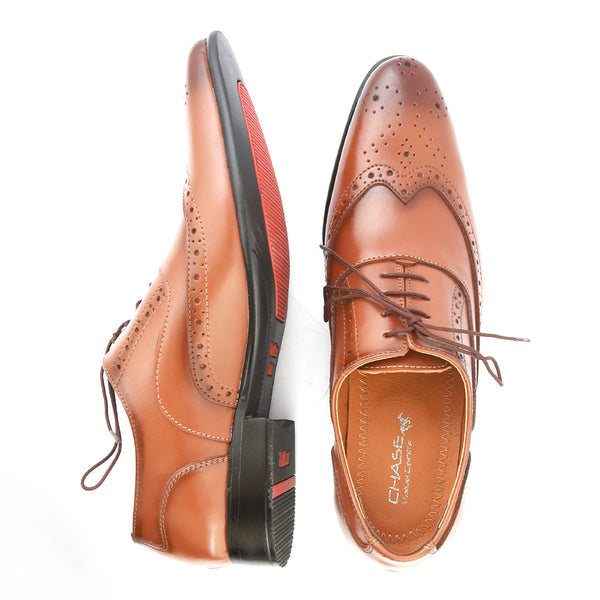 Men's Formal Shoes D-113 - Brown, Men, Formal Shoes, Chase Value, Chase Value
