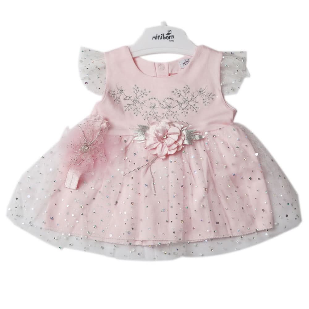 Newborn Girls Frock - Light Pink, Newborn Girls Frocks, Chase Value, Chase Value