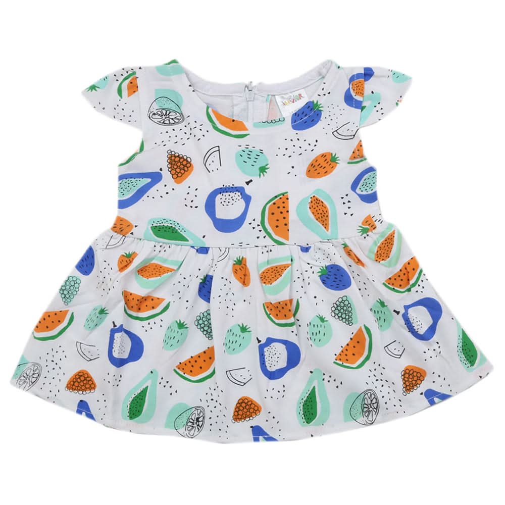 Newborn Girls Frock - Cyan, Kids, Newborn Girls Frocks, Chase Value, Chase Value