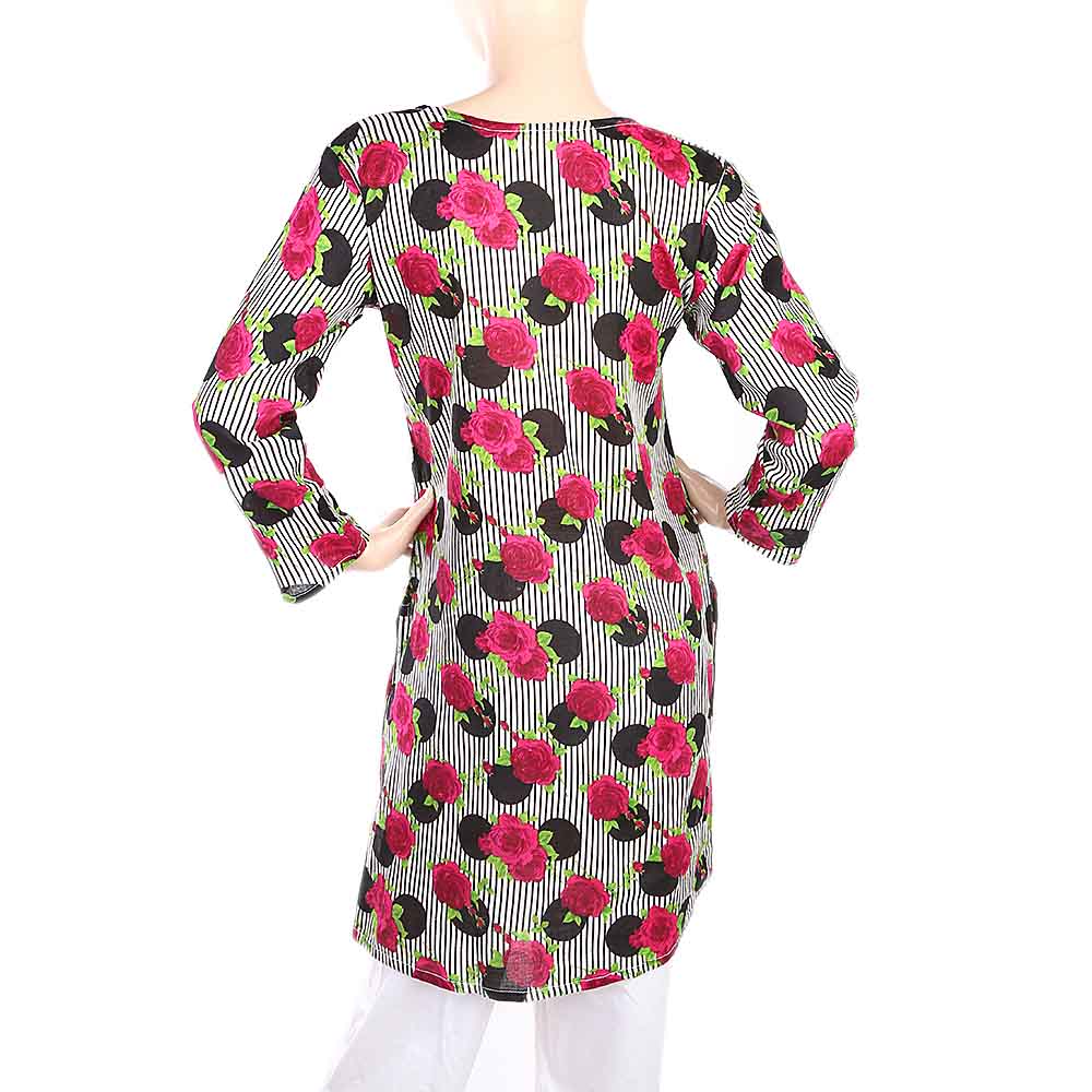 Women's Plain Kurti - Purple, Women, Ready Kurtis, Chase Value, Chase Value