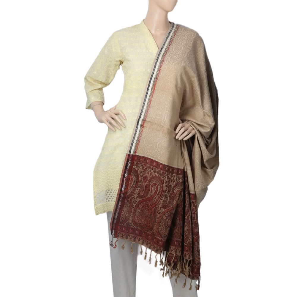 Women's Kastori Peoar Shawl - Maroon, Women, Shawls And Scarves, Chase Value, Chase Value