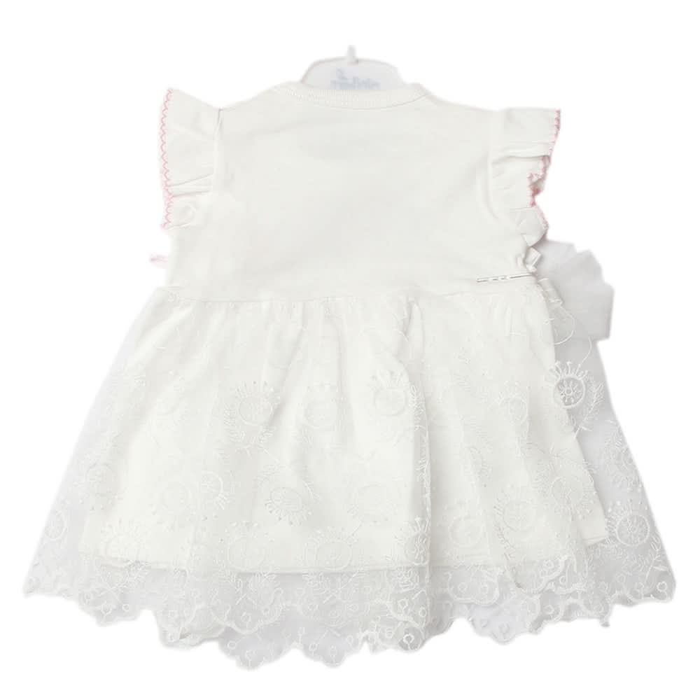 Newborn Girls Frock - White, Newborn Girls Frocks, Chase Value, Chase Value