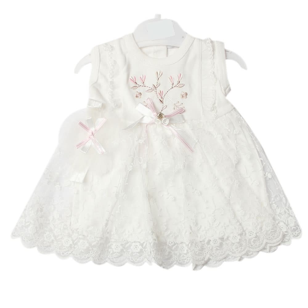 Newborn Girls Frock - White, Newborn Girls Frocks, Chase Value, Chase Value