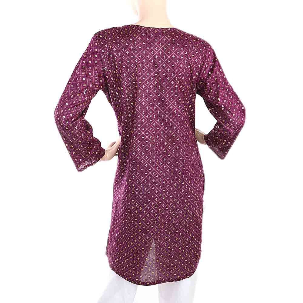 Women's Plain Kurti - Purple, Women, Ready Kurtis, Chase Value, Chase Value