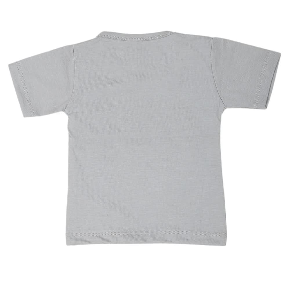Boys Half Sleeves T-Shirt  14-24 - Grey, Kids, Boys T-Shirts, Chase Value, Chase Value
