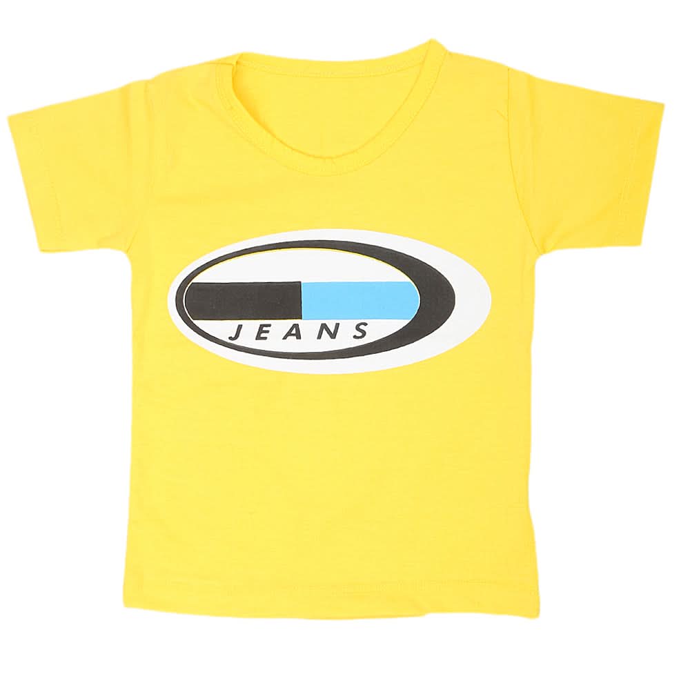 Boys Half Sleeves T-Shirt  14-24 - Yellow, Kids, Boys T-Shirts, Chase Value, Chase Value